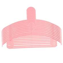 LABRIMP 10piezas Perchas De Plástico Antideslizantes Giratorias Organizadoras Armario Ropa - Rosa Fucsia - Ver 2