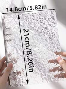 Fashionable Transparent Wavy 4-Slot Acrylic Photo Album, 3-Inch Small Photo Storage Book, Instant Photo Organizer With Loose-Leaf Design. Elegant And Suitable For Photo Collection, Wedding Photos, Etc. - Multicolor - View 10