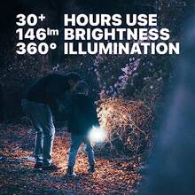 [4 Pack] LED Camping Lantern Flashlights - Hurricane Emergency Tent Light - Backpacking Hiking Fishing Outdoor Lighting Bug Out Bag Camping Equipment Portable Compact Water Resistant Gift - NegroAzulVerdeOro - Ver 3