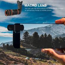 2026 8倍变焦远摄镜头，适用于所有智能手机摄像头 - 高清玻璃单筒镜头配件，兼容和安卓手机，适用于冬季假期、旅行、创意摄影、社交媒体内容、Vlog、度假旅行工作室、户外直播、旅行Vlog视频录制、网红内容、手机配件、手机摄像头镜头、摄影配件 - 8倍長焦鏡頭 - 查看 4