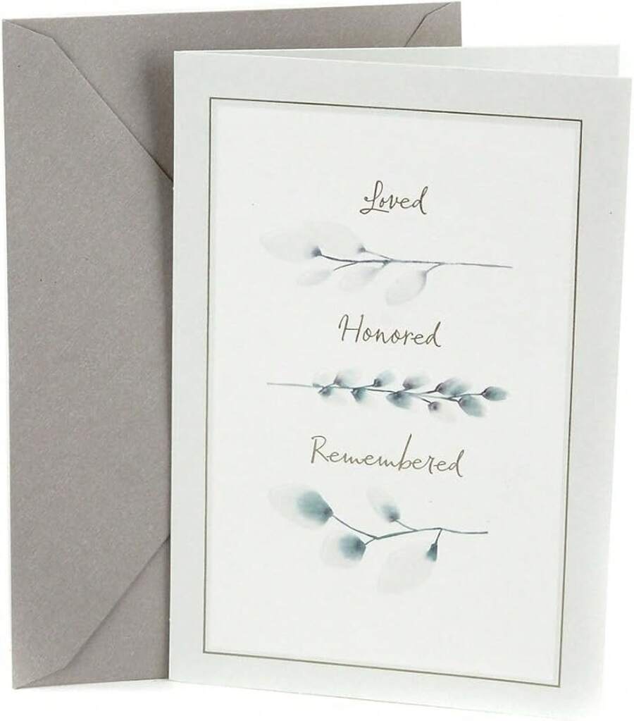 Tarjeta de simpatía, Forever Remembered - Tres ramitas - Ver 1