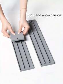 1pc Space-Saving Narrow Design - Pot, Lid, Spatula Organizer Rack - Heat-Resistant Non-Slip Countertop Mat - Suitable For Gas & Electric Stoves - Easy-Clean Kitchen Shelf, For Home & Commercial Use - Durable Plastic Material, High-Quality Cooking Rack