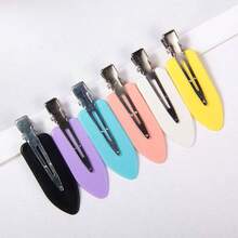 10 Pieces Of Seamless Alligator Hair Clips For Girls – Cute Bangs And Flyaways Accessories - 黑色 - 查看 4