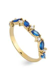 1枚优雅可叠戴树叶形戒指，女士简约休闲饰品，适合日常佩戴（无包装盒） - 戒指 - 查看 4