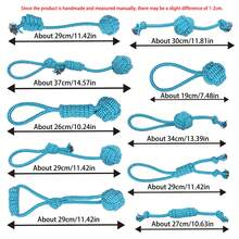 10pcs Small Rope Chew Toys Set, Interactive Pet Rope Chew Toys For Small Dogs, Durable Rope Knot Toys With Dual Functions Of Entertaining Training And Teeth Cleaning, Suitable For Medium Dogs - Multicolor - View 14