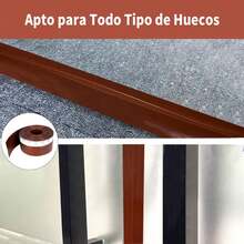 MOLOLAN Adhesive Door Dust Guard Prevents Insects And Dust 5M - Coffee Brown - View 9