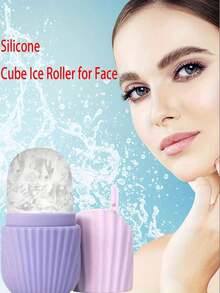 1Pc Ice Roller For Face, Multi-Functional Facial Ice Massage Roller, For Women's Beauty Eye Care & Skin Care, With Silicone Mold, Guasha Function, Puffiness Relief, Ideal Gift,Beauty,Skin Care Products,Spa,Self Care,Skin Care Tools,Face Care,Esthetician Supplies,Massage,Face Massage Tool,Face Roller,Ice Roller,Ice Roller Face - 彩色 - 查看 3
