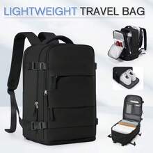 Travel Laptop Backpack-Comfortable And Breathable Multifunctional Travel Backpack, Hiking Backpack Waterproof Outdoor Sports Rucksack Casual, Daypack Travel Essentials Padded Straps & TSA Lock Slots, Durable Travel Backpack For Business, School, Hiking - màu đen - Xem 1