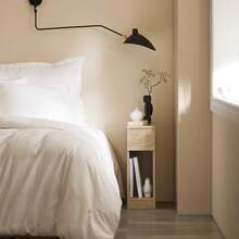 SoBuy Bedside Table With Drawer For Box Spring Bed, Sofa Table, Side Table, Narrow Telephone Table, Bedside Cabinet, Bedside Table, W X H X D Approx.: 20 X 60 X 35 Cm FBT111 - Natural Color - View 10