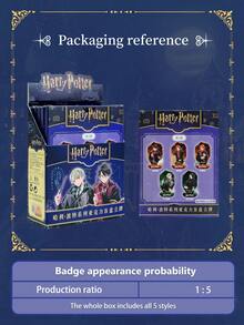 Harry Potter 哈利波特亚克力装饰摆件盲盒，哈利、赫敏、斯内普、罗恩、马尔福人物桌面装饰牌，亚克力桌面摆件，时尚配饰，青少年成人家居装饰，送给朋友、家人、老师、同学的趣味礼物，霍格沃茨周边礼物，粉丝纪念装饰礼物[官方授权] - 彩色 - 查看 10