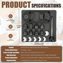 KLONKEE 3-In-1 Spoon Ring Bender Set, Ring Bending Tool, Spoon Ring Bender With Nylon Mold, Jewelry Saw Bow And Measuring Tool, Suitable For DIY Enthusiasts, Christmas And Valentine's Day Gifts - Multicolor - View 3