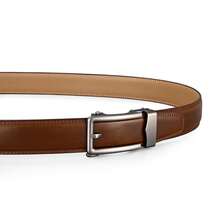 Men's Belt, Ratchet Dress Casual Belt With Adjustable Automatic Buckle Trim To Fit,36inch-40inchWaistAdjustable,CognacBrown-01 - 干邑棕-01 - 查看 3