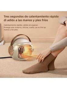 Mini calentador de aire para hogar y oficina, calefactor de escritorio pequeño, calentamiento rápido, ahorrador de energía, silencioso, ideal para calentar los pies en dormitorios - Tipo de Enchufe A USA (110-127V) - Ver 2