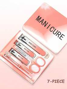 新款渐变指甲钳套装，防溅指甲钳 + 2 个中号指甲钳，便携旅行盒，送亲朋好友的礼物（每套渐变色可能略有不同） - 彩色 - 查看 11