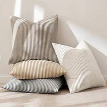 [Free Shipping]MIULEE Boho Farmhouse Throw Pillow Covers 18x18 Inch Set Of 4 Neutral Tan Decorative Cushion Covers Soft Corduroy Nordic Home Decor For Couch Bed Sofa Living Room - 中性棕褐色,18英寸x18英寸,4件裝 - View 8