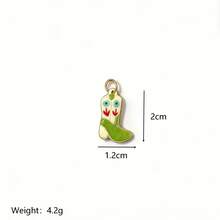 1件装 INS 不锈钢时尚 DIY 樱桃靴爱心小屋太阳小鱼郁金香花鸭吊坠，18K 镀金，防水防褪色，DIY 首饰配件，项链配件，手链配件，耳环配件，钥匙扣配件，包包配件，女士首饰配件，钱包配件，吊坠，礼品 - 彩色 - 查看 18