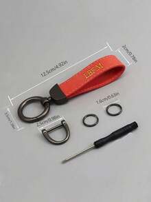 1 chiếc móc khóa nam cá nhân hóa, móc khóa xe hơi mặt dây chuyền kim loại, móc khóa giả da lộn PU, móc khóa phong cách doanh nhân cá nhân hóa, móc khóa chữ cái DIY tối giản, phù hợp cho sử dụng chuyên nghiệp và hàng ngày - Món quà lý tưởng cho Ngày của Cha, Ngày Valentine. - Nhiều màu - Xem 2