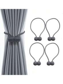 Estilo4 Piezas Sujetador De Cortinas, AlzapañOs Para Cortinas, Fuertes Propiedades MagnéTicas,Cinta MagnéTica Decorativa Para Cortinas, Accesorios Para Cortinas,PropóSito Decorativo(Gris Oscuro)VersióN Mejorada - amarillo pálido - Ver 9