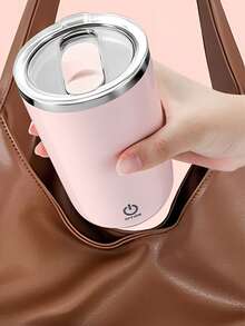 多种颜色可选，自动搅拌杯，电动便携咖啡杯，防溢设计，无需加热，可搅拌液体，适用于办公室、厨房、旅行，以及牛奶和可可饮料。耐用饮用杯，是馈赠亲友或办公室节日礼物的理想之选。无需加热，搅拌杯 - 彩色 - 查看 5