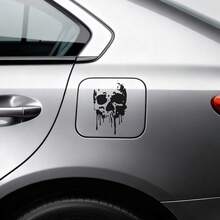 4pcs Car Stickers And Decals, Car Window Decals Vinyl,  Black  With Dripping Effect Design Automotive Decals,Funny Bumper Stickers - A - Xem 5