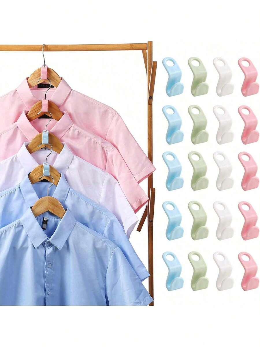 Estilo100 Ganchos De Conector De Colgador De Ropa,Organizador De Perchas Para Armario,Conectores Para Percha De Abrigo De Ahorro De Espacio,Clip De Cierre Para Colgar Clip Extensor De ColgadorVersióN Mejorada - 1 - Ver 1