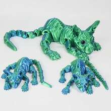 3pcs Large 3D Printed Cat, 19.96 Inches And 9.06 Inches ,ADHD, 3D Printed Sphynx  Cats With Flexible Articulated Joints, Stress Relief Toys For Adults, 3D Printed Animals,Miniature Things,Valentines Gifts,Party Favors,Party Supplies Gifts - Black-purple - View 21