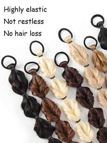 Tóc giả đuôi ngựa 20 inch dành cho nữ, kiểu tết bong bóng, nhuộm tự nhiên, tết xoắn, buộc kiểu dreadlocks, 2 mảnh tết đuôi ngựa hình đèn lồng. - Nhiều màu - Xem 6