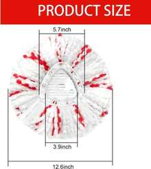 Spin Mop Replacement Head 3 Pack Mop Refill Compatible With Ocedar Triangle Swivel Mops Microfiber Swivel Mop Refill,Deep Clean,Machine Washable And Easy To Replace - Màu A - Xem 4
