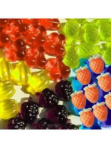 EstiloPalksky - 4 Moldes De Silicona Para Aperitivos De Frutas, Moldes De Gomitas Con Cuentagotas Para Caramelos, Chocolate, Gomitas Para Hornear (Cerezas, Uva, PláTano, Manzana, PiñA)VersióN Mejorada - 4 moldes de calavera - Ver 11