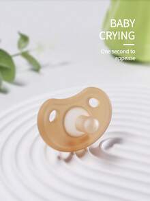 KUNT 1个婴儿哑光白色平头硅胶安抚奶嘴，适合夜间使用 - 無色 - 查看 2