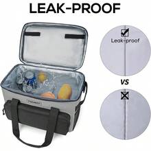 - Bolsa enfriadora de 24/35/46 latas con Aamiento Suave portátil enfriadora de 14.6/24/32 L para Picnic Playa Trabajo Viaje - gris (02-GREY)+46 latas - Ver 3