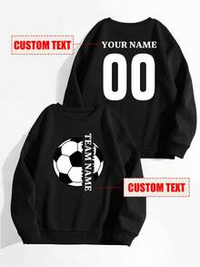 Customized Women's Casual Crew Neck Long Sleeve Sweatshirt, Versatile For Daily Wear, Weddings, Parties, And Gatherings, Spring/Summer