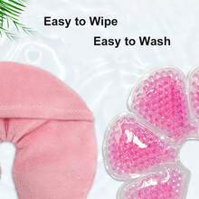 Lyntimo 2pcs Breast Ice Packs With Soft Cover, Hot/Cold Breast Pads, Essential For Nursing Mothers - Multicolor - View 6