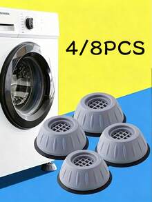 Anti-Shock & Noise Reduction Washing Machine Support Pads, Noise Cancelling Anti-Slip Anti-Vibration Rubber Washing Machine Feet Pads, Anti-Displacement Washing Machine Shock Absorber Pads, Washing Machine Stabilizer - Multicolor - View 1