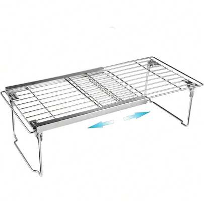 Expandable Cabinet Shelf Organizer, Adjustable Zer Shelf 15.8"-22" Thickened Heavy Duty Organizer And Storage Shelf For Kitchen Cabinet Pantry Refrigerator,37307003