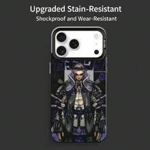 Anime Gachiakuta Phone Case compatible with  11-17 Air Pro Max Colorful Plated Anti Slip Anti Fingerprint Protector, Cover compatible with  17 pro hülle,  17 pro max hülle,  17 hülle,  16 pro hülle - Schwarz8 - Übersicht 13