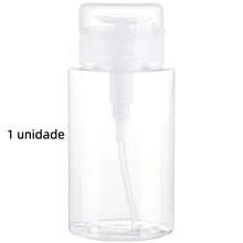 Ahania Porta Acetona 120ml Frasco Transparente Push Down Pump Removedor De Maquiagem Recarregável Reutilizável - Transparente - Visão 8