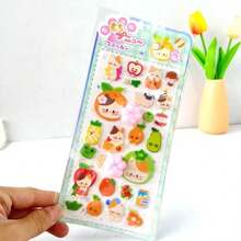 New Cute Cartoon Cat Paw Squeeze Stress Relief Stickers, Rabbit, Panda Animal Reward Stickers For Kids - Multicolor - View 13