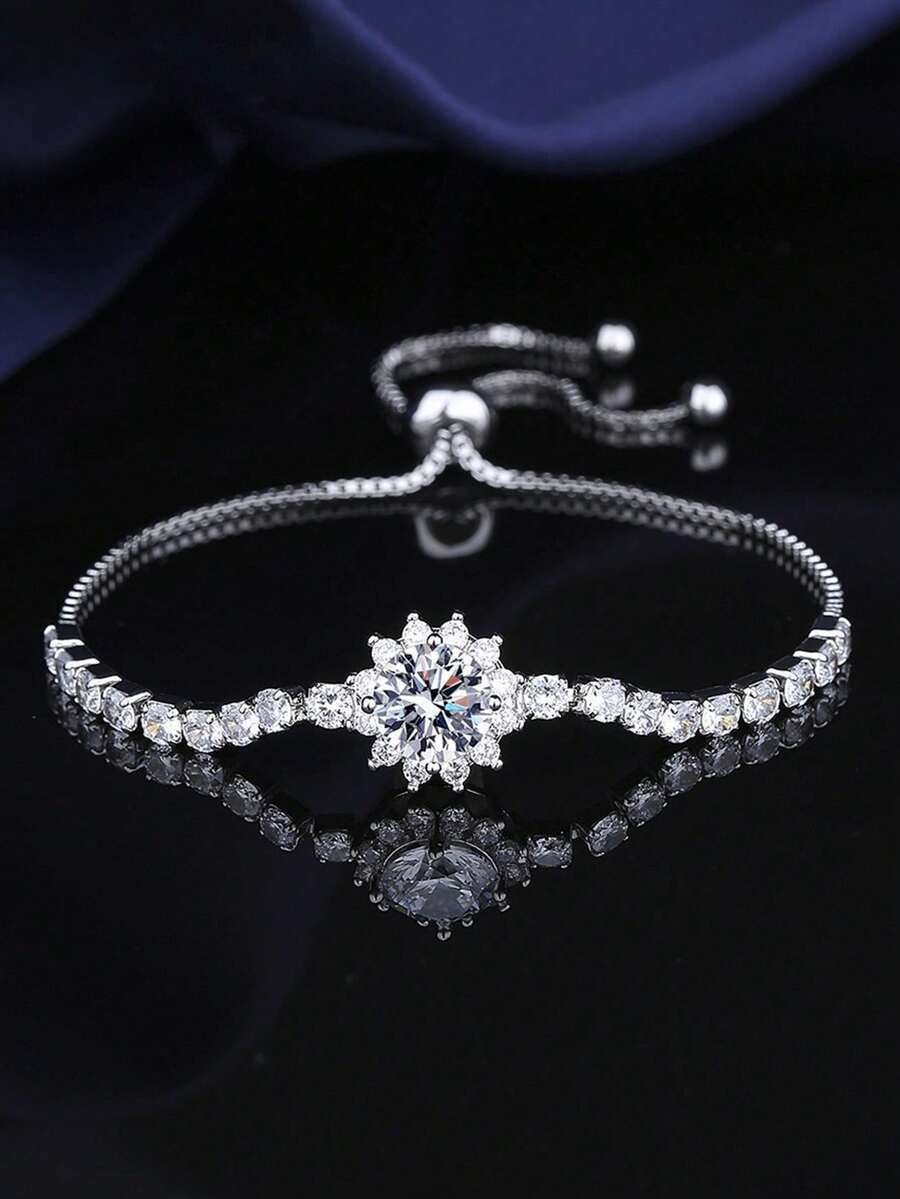 1pc Fashionable, Elegant And Sophisticated Bracelet, Latest Accessory Suitable For Daily Wear - Silver - View 1