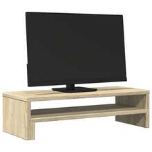 vidaXL Supporto per monitor cenere sonoma 54x22x15 cm ingegneria del legno - Castano - Visualizzare 1
