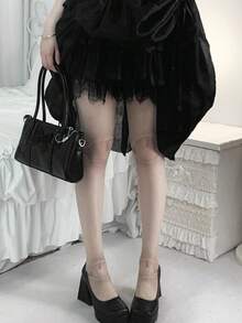 Over-The-Knee Socks For Women, Doll Joint Design, Fashionable Casual Comfortable Minimalist Cute Sweet Pure Skin-Friendly Printed Pantyhose, Lolita Japanese Style - Multicolor - View 6