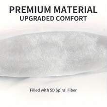 SIWEINING 返校季加厚床垫垫，适用于宿舍沙发和床，尺寸可选：单人床、双人床、大号床、特大号床，采用超细纤维材质，填充物为3D聚酯纤维，四角配有松紧带，并带有床垫套。 - 白色 - 查看 6