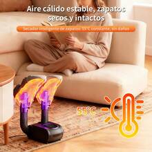Secador de Zapatos Plegable y Compacto para Secado Diario, Uso Doméstico 110V - Tipo de Enchufe A USA (110-127V) - Ver 5