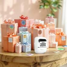 Marklife P50 White Thermal Label Maker, Inkless Printer, Portable Wireless Label Printer For Barcode, QR Code, Jewelry, Retail Clothing Tag, Labeling, Home, Office, Compatible With Phone Android, IOS, With 1 Roll Sticker