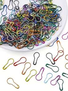 10/80/120/260pcs Gold/Silver Metal Safety Pins, Markers, Tags For Sewing, Cross Stitch, DIY Craft (Colorful) - Color - View 5