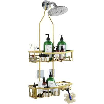 Shower Caddy, Extended Length Shower Organizer With Hooks, Rustproof Shampoo Soap Holder, Large Hanging Bathroom Caddy,37307329