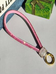 1pc Rhinestone Wrist Strap Lanyard, Suitable For Pairing With Phone Cases - Multicolor - View 6