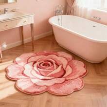 1 tấm thảm trải sàn phòng khách hình hoa hồng màu hồng, trang trí phòng ngủ, thảm trang trí nhà cửa, thảm nhỏ, thảm trang trí, thảm phòng khách, thảm nhỏ phòng khách, thảm phòng ngủ, trang trí nhà cửa phòng khách, thảm ngoài trời, thảm lông mềm, thảm bông xù, thảm mùa thu/đông, dày/mềm mại, thảm có thể giặt được. - Nhiều màu - Xem 3