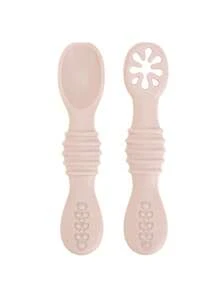 2PCS Personalized Customization Name Baby Silicone Utensils Mini Spoon Food Feeding Accessories Solid Color Baby Tableware Baby's Cutlery - Multicolor - View 14
