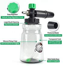 Bear Force High Pressure Washer Foam Cannon, 1L Foam Generator With 1/4" Quick Connector